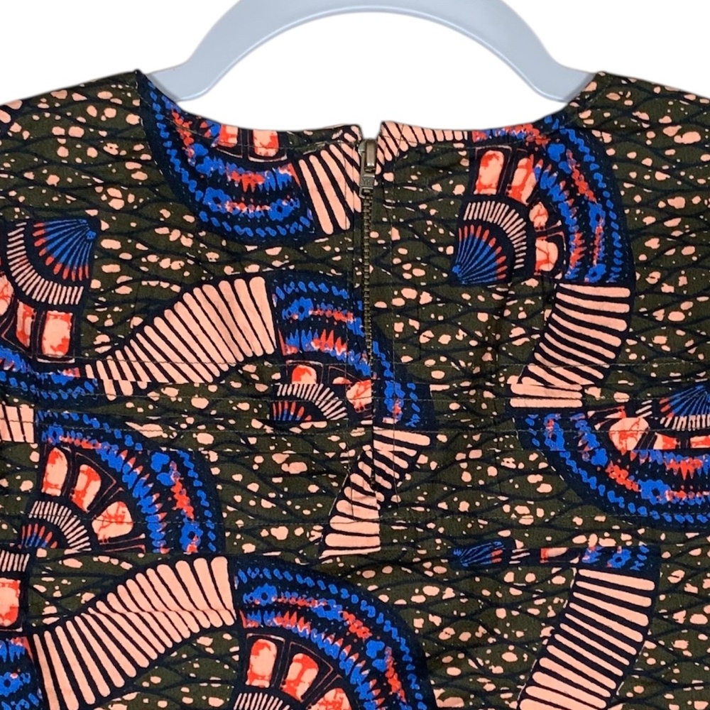 Ulla Johnson Etta Top Puff Tie Sleeve Cotton Blouse Army Women's 8 - Picture 7 of 8